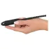 You2Toys - urethrale vibrator met bolletjes - 0,8cm - zwart