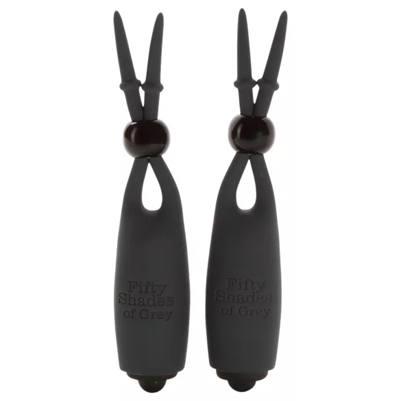 Fifty Shades of Grey - vibrerende tepelstimulator - set van 2 - grijs