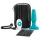 b-Vibe - anale vibrator met roterende kralen - oplaadbaar - turquoise