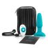 b-Vibe - roterende anaal vibrator met beads (turquoise)