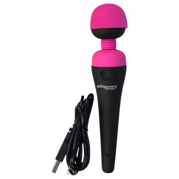 PalmPower Wand - oplaadbare massage vibrator - roze/zwart