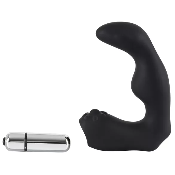 Rebel - prostaat vibrator gebogen - siliconen - zwart