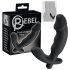 Rebel - Prostaatvibrator met penisvorm (zwart)