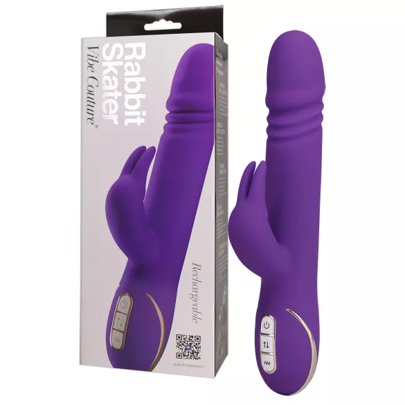 Vibe Couture - Rabbit vibrator met stootfunctie - siliconen - paars