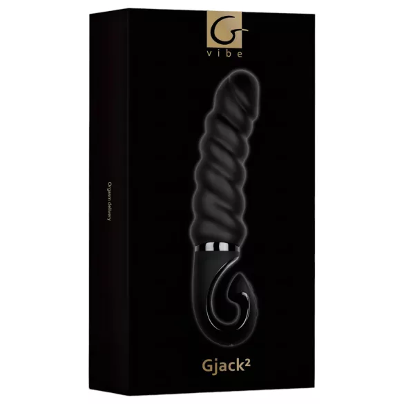 Gvibe G-jack 2 - oplaadbare vibrator - waterdicht siliconen - zwart