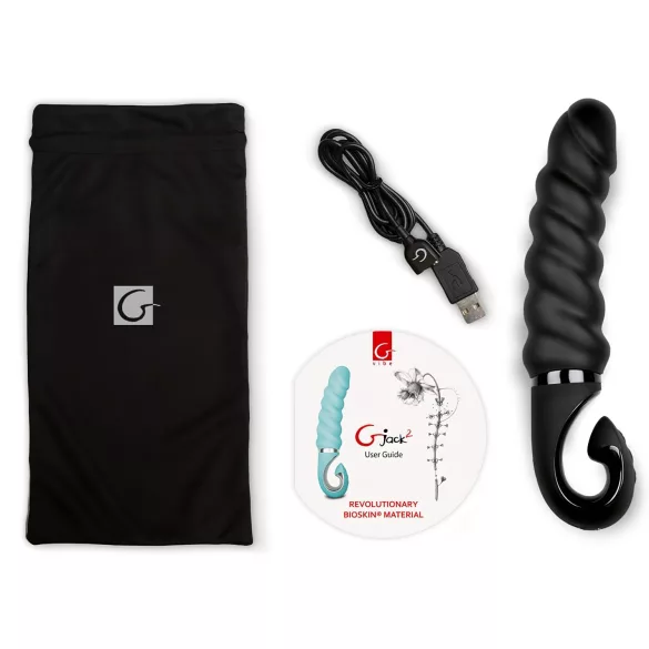 Gvibe G-jack 2 - oplaadbare vibrator - waterdicht siliconen - zwart