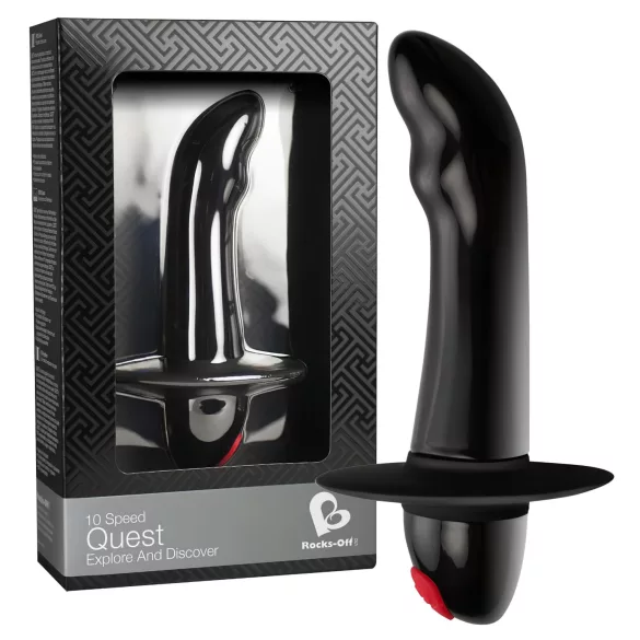 Quest - prostaat vibrator - 10 standen - zwart - voor beginners