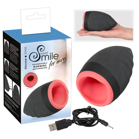 / SMILE Verwarming - oplaadbare warme mondmasturbator voor mannen