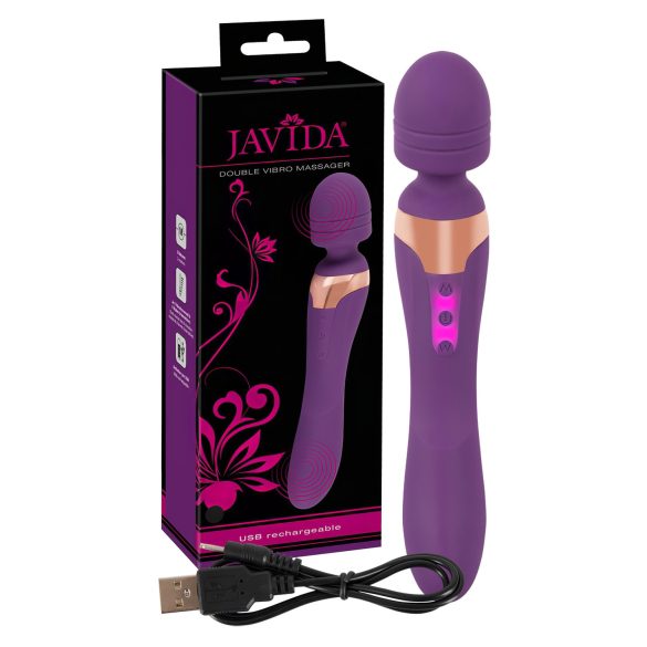 Javida Double - Paarse massage vibrator