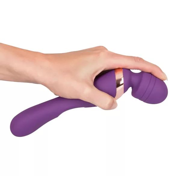 Javida Double - vibrator massager - dubbel stimulatie - siliconen paars