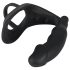 Black Velvet - Anale vibrator met penis- en balkring (zwart)