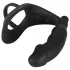Black Velvets - anaal vibrator met penis- en balringen - zwart