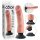 King Cock 9 zuignap vibrator (23 cm) - natuurlijk
