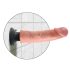 King Cock 9 zuignap vibrator (23 cm) - natuurlijk