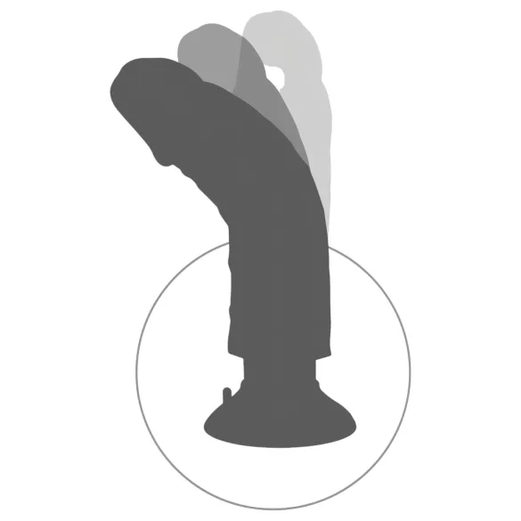 King Cock - vibrator met zuignap - 18 cm - huidskleur