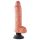 King Cock 10 zuignap vibrator (25 cm) - huidkleurig
