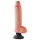 King Cock - dildo met zuignap en vibratie - 25 cm - huidkleurig
