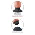 King Cock 10 zuignap vibrator (25 cm) - huidkleurig