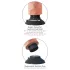 King Cock - dildo met zuignap en vibratie - 25 cm - huidkleurig