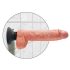 King Cock 10 zuignap vibrator (25 cm) - huidkleurig