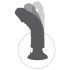 King Cock 10 zuignap vibrator (25 cm) - huidkleurig