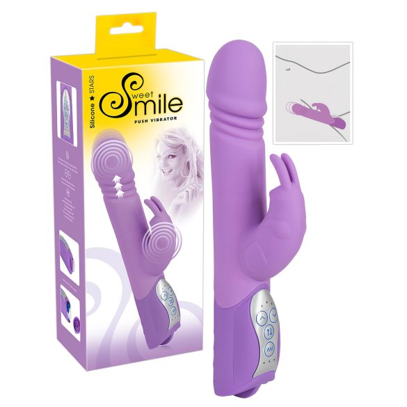 SMILE Push - paarse clitorale g-spot vibrator