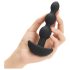 b-Vibe - drievoudige anale vibrator met kralen (zwart)