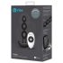 b-Vibe - drievoudige anale vibrator met kralen (zwart)