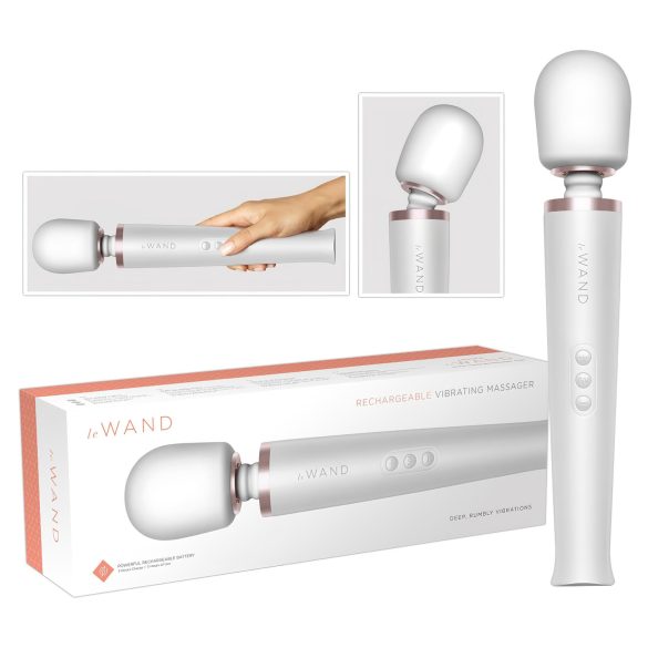 le Wand - exclusieve oplaadbare massage vibrator (wit)