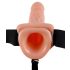 Fetish Strap-on 7 - verstelbare vibrerende dildo (naturel)