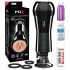 PDX Cock Compressor - zuig- en trilvibrator voor mannen (zwart)