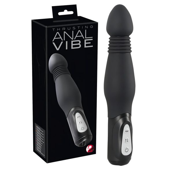 You2Toys - Anal Vibe - Stotende Anale Vibrator (zwart)