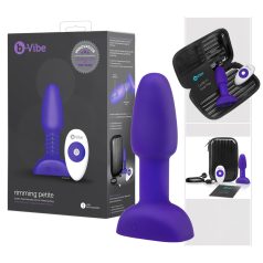 b-Vibe Rimming - roterende anale parels vibrator (paars)