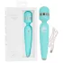 Pillow Talk Cheeky Wand - oplaadbare massage vibrator - turquoise