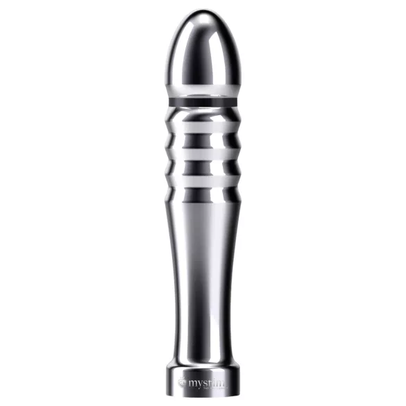mystim Funky Fella - geribbelde elektro dildo