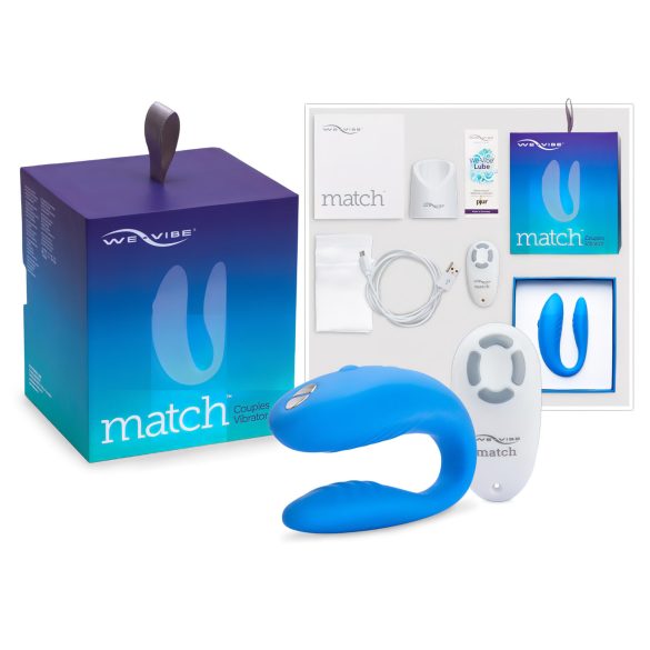 We-Vibe Match - waterdichte, oplaadbare paravibrator (blauw)