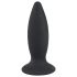 Zwarte Fluweel S - oplaadbare beginners anaal vibrator - klein (zwart)
