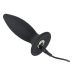 Zwarte Fluweel S - oplaadbare beginners anaal vibrator - klein (zwart)