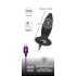 Zwarte Fluweel S - oplaadbare beginners anaal vibrator - klein (zwart)