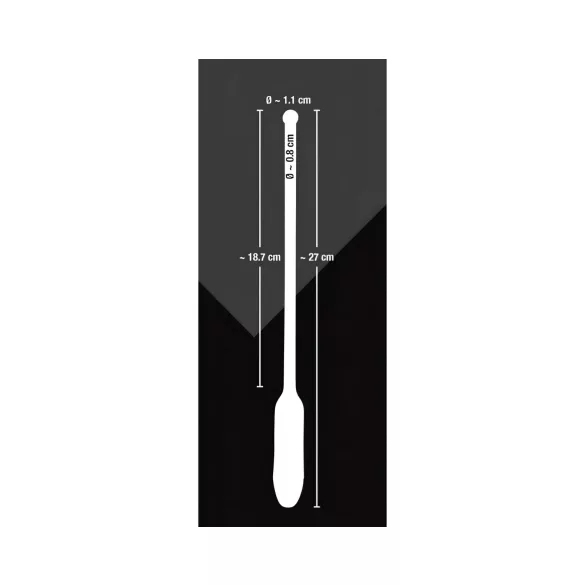 You2Toys - vibrerende urethrale dilator - siliconen - zwart (8-11mm)