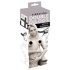 Double Thruster - zwarte dubbele strap-on vibrator