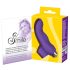 SMILE Finger - golvende siliconen vingervibrator (paars)