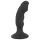 Black Velvets - oplaadbare anaal vibrator met penisvorm - zwart