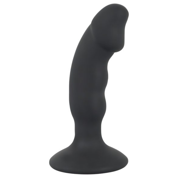 Black Velvet - oplaadbare anaal vibrator met penis (zwart)