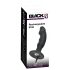 Black Velvet - oplaadbare anaal vibrator met penis (zwart)