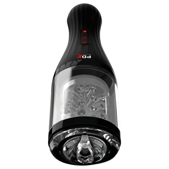 PDX Elite Rotobator - automatische masturbator - transparant/zwart