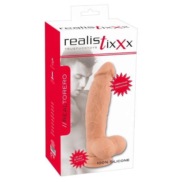 Realistixxx Torero - Oplaadbare roterende vibrator met zuignap (22cm)
