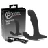 Rebel - prostaat vibrator met roterende kralen - zwart