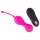 SMILE Love Balls - draagbare, oplaadbare, radiografische vibrerende eitjes (roze)