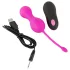 SMILE Love Balls - draagbare, oplaadbare, radiografische vibrerende eitjes (roze)